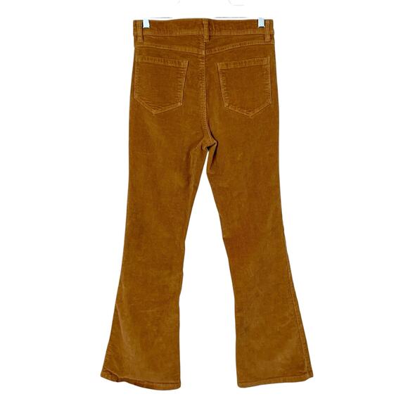Kensie Jeans Savannah High Rise Flare Tan Corduroy Pants Women's 4 (28 x 30) - Picture 4 of 8